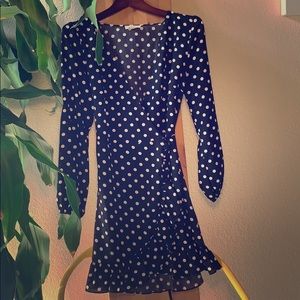 Flirty/cute mini wrap dress!